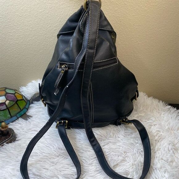 Nine West  Conversion Black Backpack & Purse Front Buckle Pocket - Picture 5 of 13